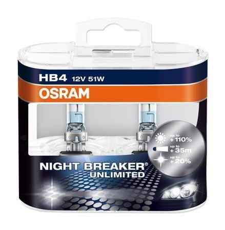 Ampoule OSRAM HB4 NIGHT BREAKER UNLIMITED - 9006NBU-HCB
